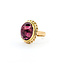 Ring Vintage 12.87ct Cabochon Rubellite Tourmaline 14ky sz7 124020151