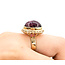 Ring Vintage 12.87ct Cabochon Rubellite Tourmaline 14ky sz7 124020151