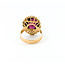 Ring Vintage 12.87ct Cabochon Rubellite Tourmaline 14ky sz7 124020151