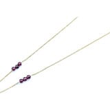  Necklace Station 4-6mm Beads Garnet 14ky mm 224072250