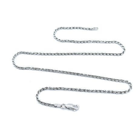 Necklace Rope 14kw 16.25" 2.1mm 224072501