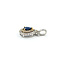 Pendant Tear Drop .33ctw Diamonds .50ct Sapphire 14ktt .8x.4" 123060192