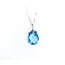 Pendant .09 Diamonds (VS) 13.09 Ctw Blue Topaz W/CH 18KW 122120260