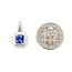 Pendant Drop .21ctw Diamonds .97ct Tanzanite 14kw 17x10mm 123110137