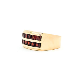 Ring 2.40ctw Square Garnets 14ky sz9.75 224080151