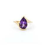  Ring 2.70ct Pear Amethyst 14ky sz8 224080152