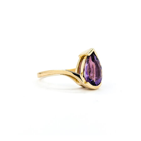 Ring 2.70ct Pear Amethyst 14ky sz8 224080152