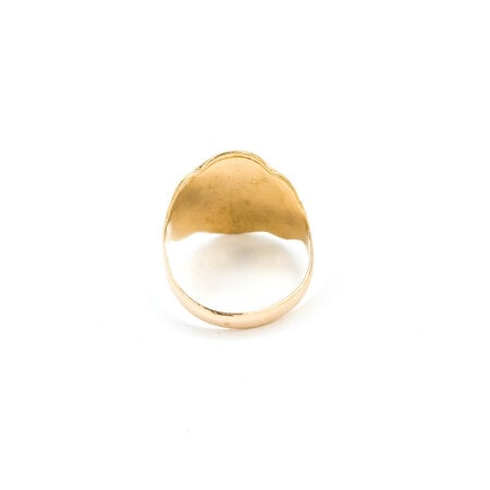 Ring Signet Mid Century 10ky sz7 224080751