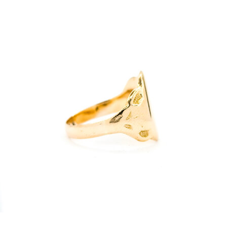 Ring Signet Mid Century 10ky sz7 224080751