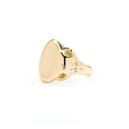 Ring Signet Mid Century 10ky sz7 224080751