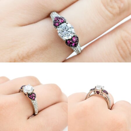 Ring .45ctw Diamonds .53ctw Rubies 14kw Sz7 123050132