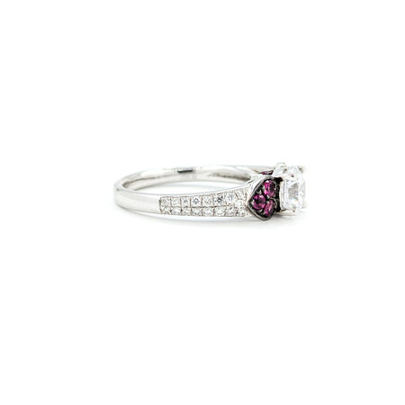 Ring .45ctw Diamonds .53ctw Rubies 14kw Sz7 123050132