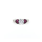  Ring .45ctw Diamonds .53ctw Rubies 14kw Sz7 123050132