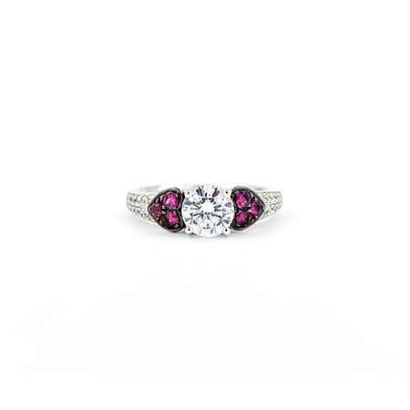 Ring .45ctw Diamonds .53ctw Rubies 14kw Sz7 123050132