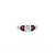 Ring .45ctw Diamonds .53ctw Rubies 14kw Sz7 123050132