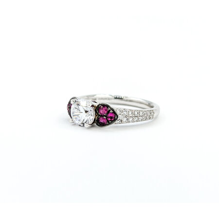 Ring .45ctw Diamonds .53ctw Rubies 14kw Sz7 123050132