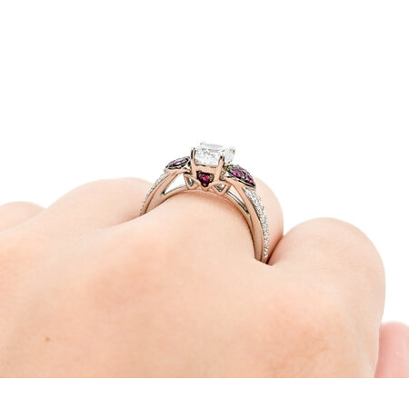 Ring .45ctw Diamonds .53ctw Rubies 14kw Sz7 123050132