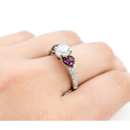 Ring .45ctw Diamonds .53ctw Rubies 14kw Sz7 123050132