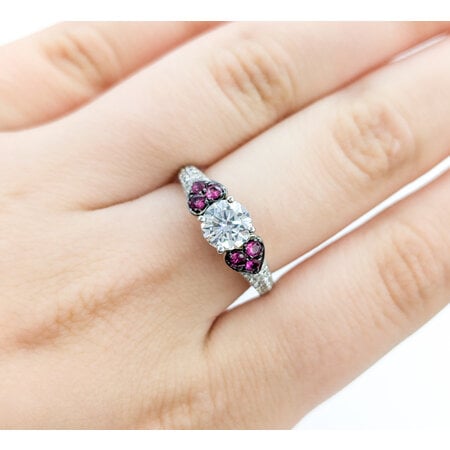 Ring .45ctw Diamonds .53ctw Rubies 14kw Sz7 123050132