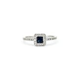  Ring 14kw .23ctw Diamonds .33ct  Sapphires Sz7 121060171