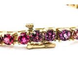  Bracelet 8ctw Round Multi Stone 14ky 7.25" mm 224083251