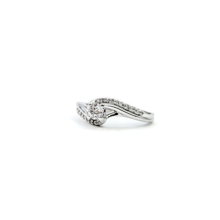 Ring Engagement Engagement .25ctw Round Diamonds 14kw sz4.25 224080301