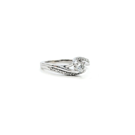 Ring Engagement Engagement .25ctw Round Diamonds 14kw sz4.25 224080301