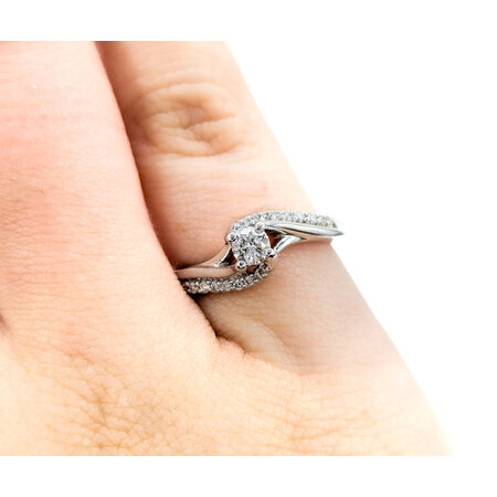 Ring Engagement Engagement .25ctw Round Diamonds 14kw sz4.25 224080301