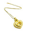 Pendant Judith Ripka .60ctw Round Diamonds Canary Crystal 38x28mm 18ky/14ky Chain 15"" 224081251