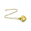 Pendant Judith Ripka .60ctw Round Diamonds Canary Crystal 38x28mm 18ky/14ky Chain 15"" 224081251