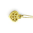 Pendant Judith Ripka .60ctw Round Diamonds Canary Crystal 38x28mm 18ky/14ky Chain 15"" 224081251