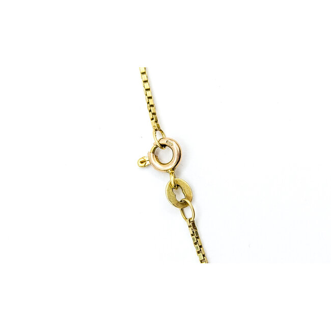 Pendant Judith Ripka .60ctw Round Diamonds Canary Crystal 38x28mm 18ky/14ky Chain 15"" 224081251