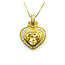 Pendant Judith Ripka .60ctw Round Diamonds Canary Crystal 38x28mm 18ky/14ky Chain 15"" 224081251