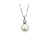 Pendant W/Chain .15ct Round Diamond 9mm South Sea Pearl 17.5x9mm 14kw 20" 224081252