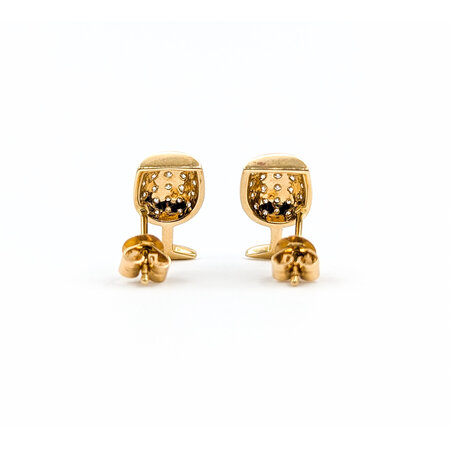 Earrings Wine Glasses .55ctw Diamonds 14ky 13.5x7.5mm 122100143