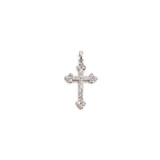  Pendant Cross .47ctw Diamonds 14kw 1x.6" 123060174