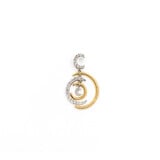  Pendant Moon .41ctw Diamonds 14ktt 1.20x.75" 123030222