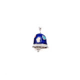  Pendant .26ctw Enamel Bell Diamonds 14kw 23x15mm 122060113