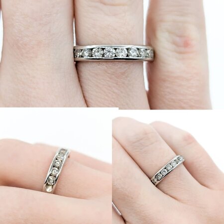 Ring .90ctw Diamonds 14kw Sz6 123030004