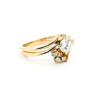 Ring Set Engagement .61ct Round Diamond .06ctw Diamonds 14ky sz8.5 224080304