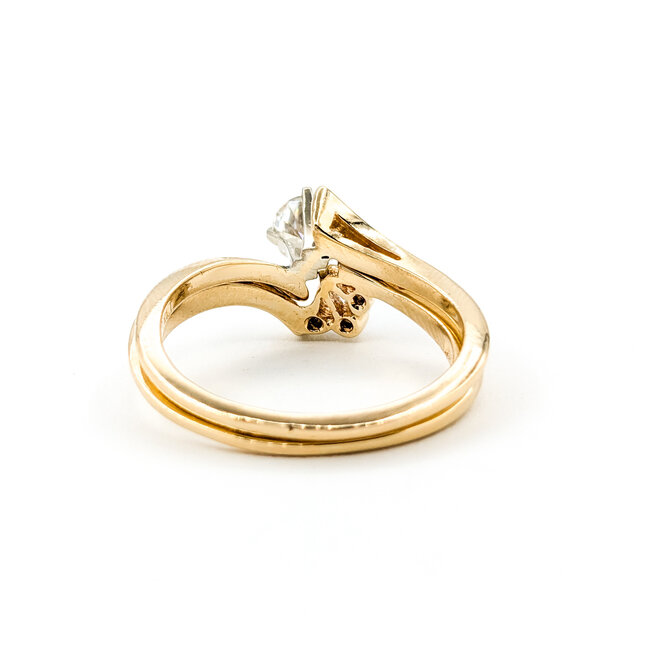 Ring Set Engagement .61ct Round Diamond .06ctw Diamonds 14ky sz8.5 224080304