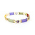 Bracelet Jade,Amethyst,Garnet,Peridot,Citrine 14ky Multi Color 7.25" 7.5mm 224083524