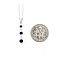 Pendant Drop W/Chain .01ctw Round Diamonds .33ctw Sapphire 25x3.5mm 14kw 18" 224081253