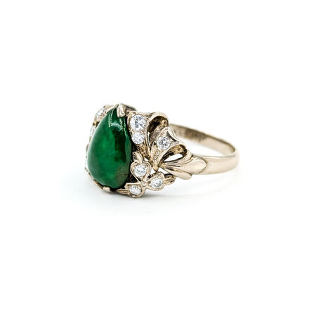 Ring .25ctw VS2 10x8mm 10x8mm Jade 14kw Sz6.5 222060102