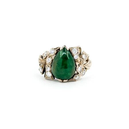 Ring .25ctw VS2 10x8mm 10x8mm Jade 14kw Sz6.5 222060102