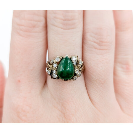 Ring .25ctw VS2 10x8mm 10x8mm Jade 14kw Sz6.5 222060102