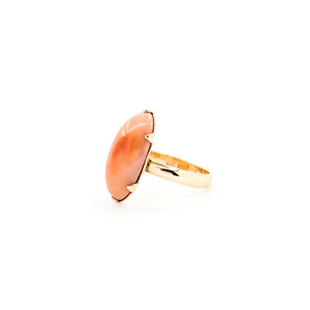 Ring Vintage 20x9mm Stone 14ky Sz6 223040096
