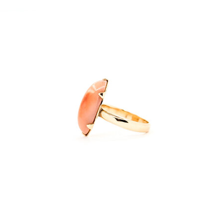 Ring Vintage 20x9mm Stone 14ky Sz6 223040096