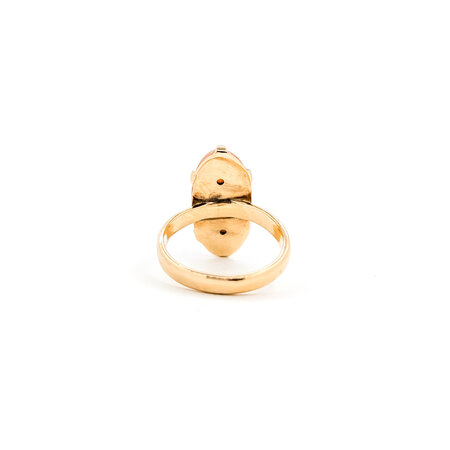 Ring Vintage 20x9mm Stone 14ky Sz6 223040096