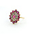 Ring .02ctw Round Diamonds 1.02ctw Ruby 10ky sz8 224080163